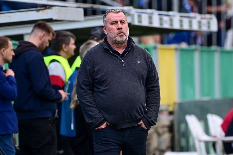 Trenér Mladé Boleslavi Josef Jinoch.