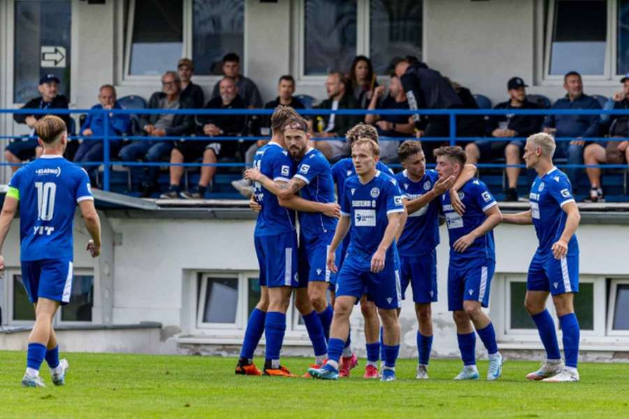 Radost v podání kladenských fotbalistů.