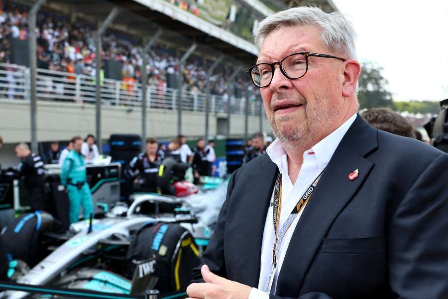 Ross Brawn le 13 novembre dernier lors du Grand Prix du Brésil.