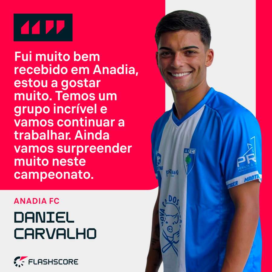 Daniel Carvalho foi bem recebido em Anadia