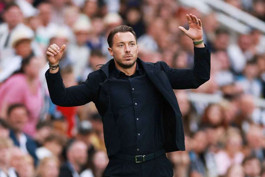 Newcastle United manager Matthias Jaissle reacts