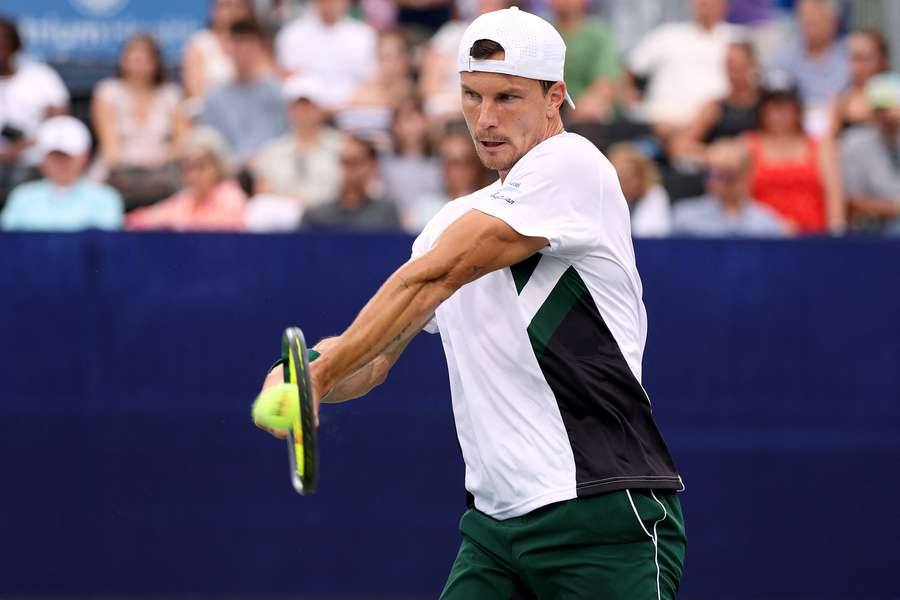 Marton Fucsovics à Winston-Salem samedi.