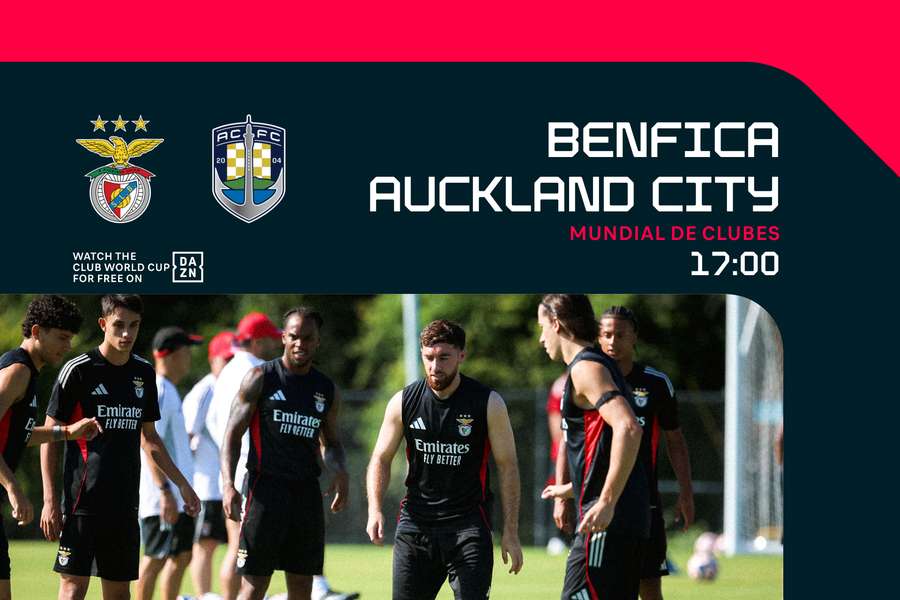 Benfica mede forças com o Auckland City