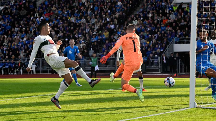 Ronaldo scores against Iceland