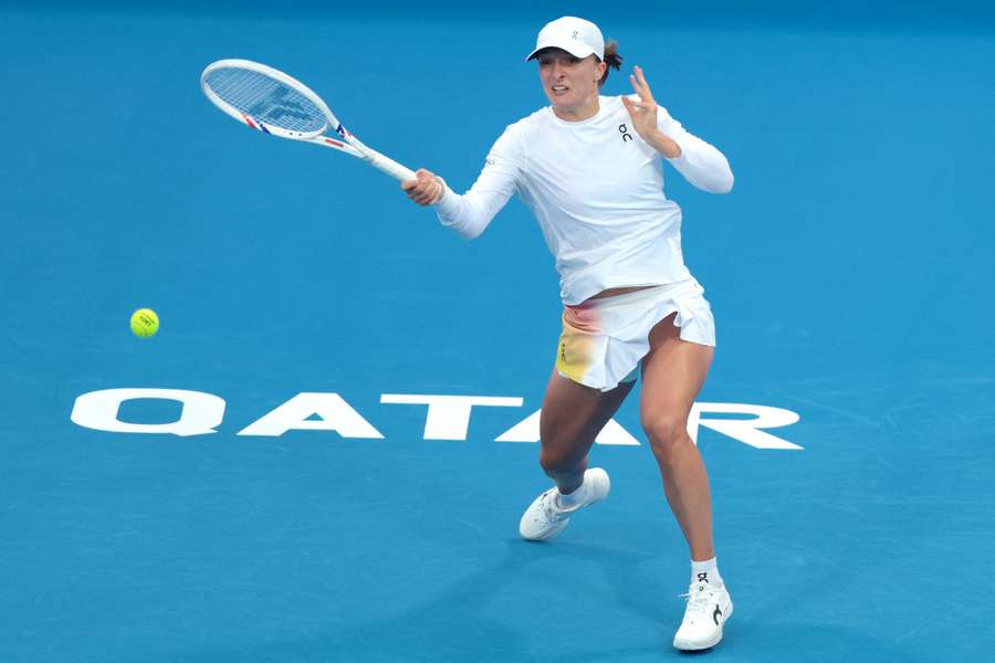 Iga Swiatek is bidding for her fourth successive Qatar Open title