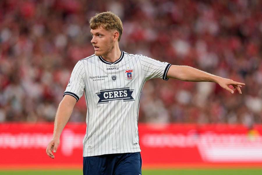 Sebastian Jorgensen played a great match for AGF against OB Sebastian Jorgensen played a great match for AGF against OB