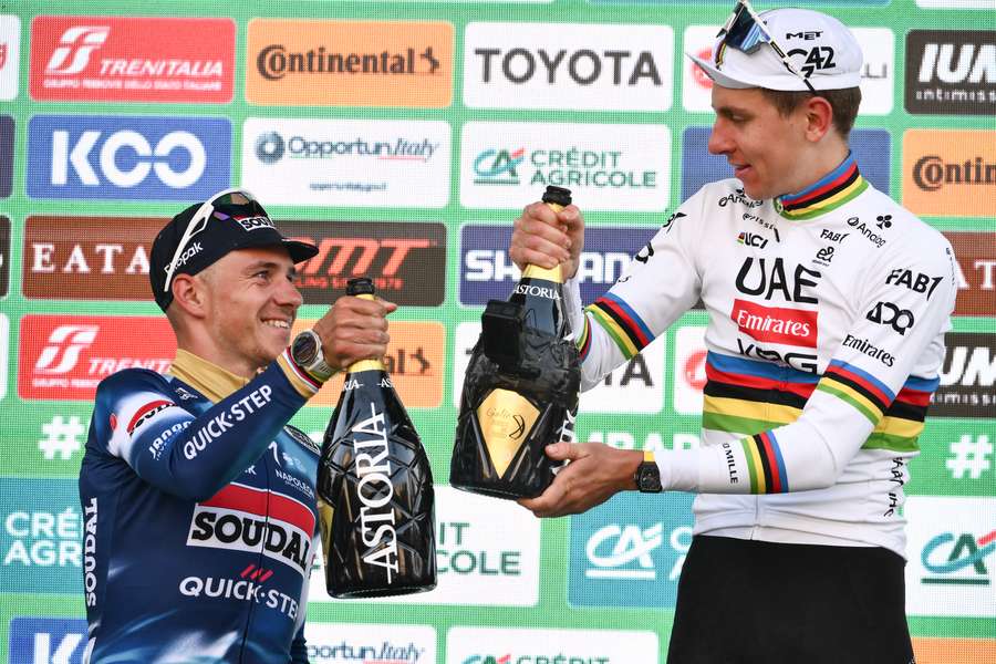 Evenepoel e Pogacar Evenepoel e Pogacar