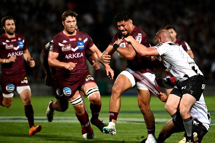 Pete Samu face à Oyonnax la saison dernière.