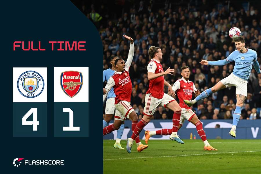 Man City beat Arsenal at the Etihad Stadium to move within two points of the top of the Premier League