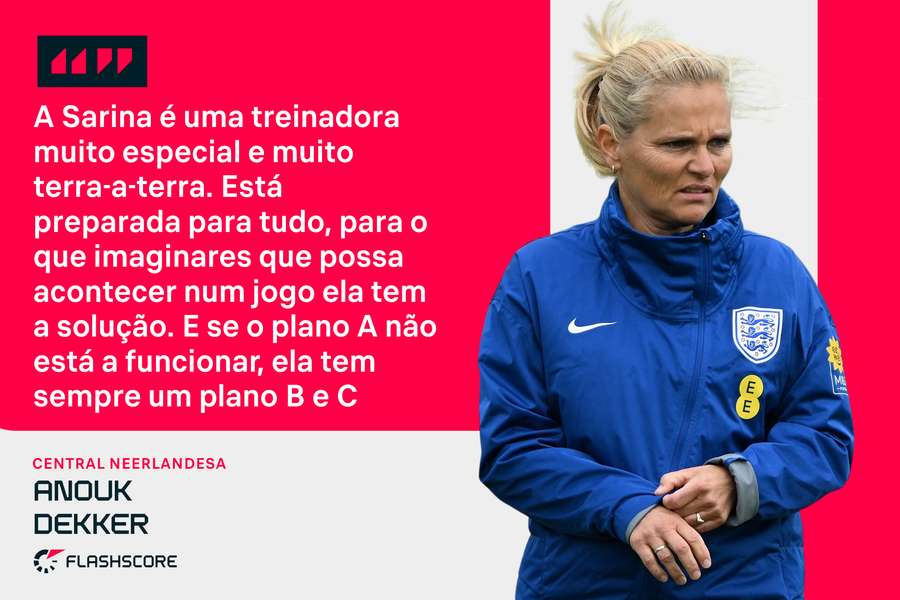 Anouk Dekker foi treinada por Sarina Wiegman