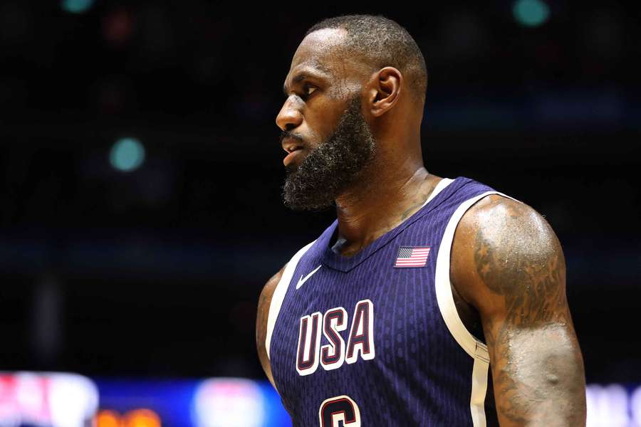 LeBron James avec Team USA face au Soudan du Sud ce week-end.