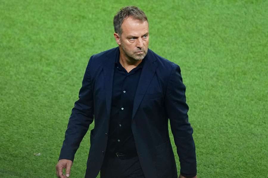 Hansi Flick til VM-kampen mod Japan.