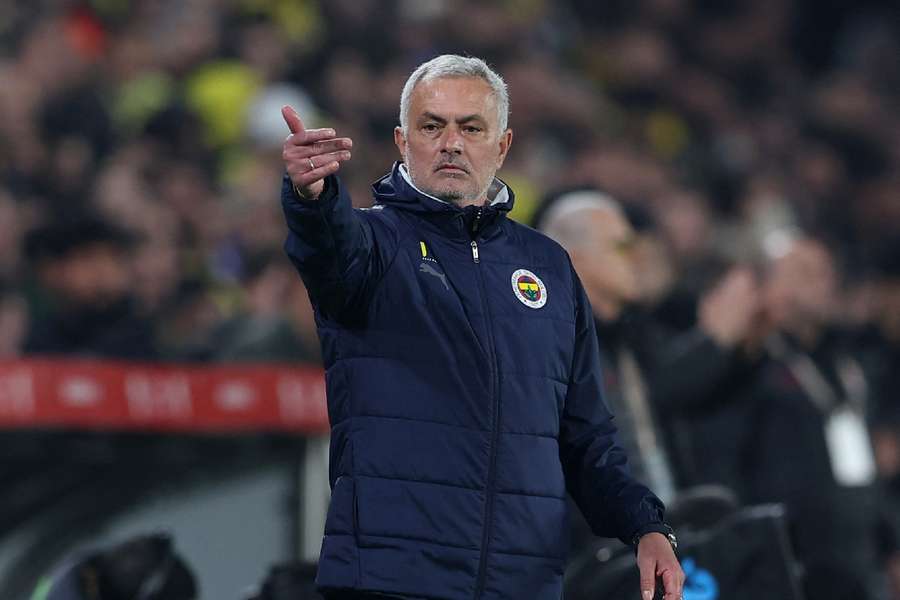 Mourinho on the touchline