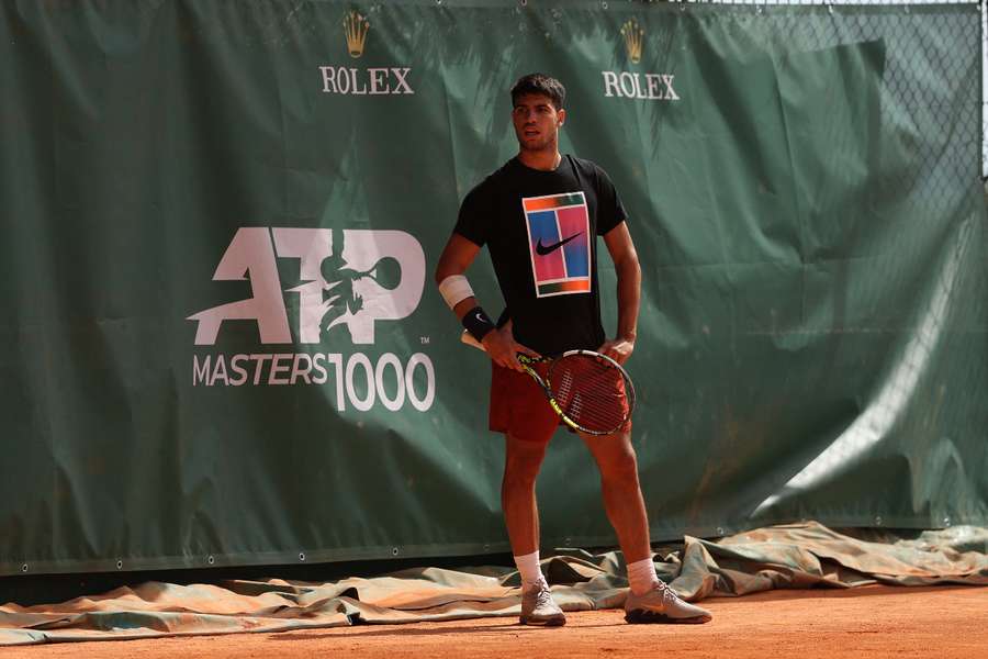 Carlos Alcaraz, antes de renunciar al Masters 1000 de Montecarlo