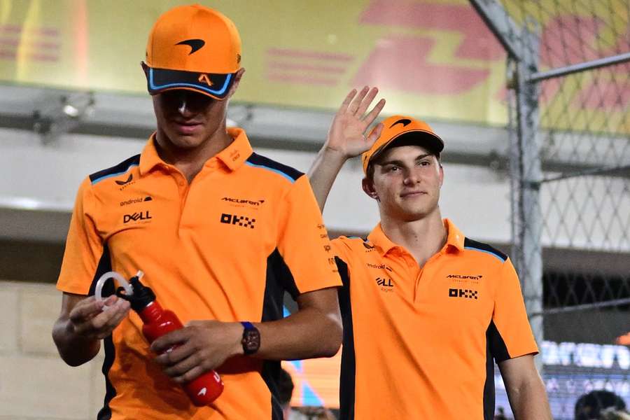 Os companheiros de equipa da McLaren no Catar