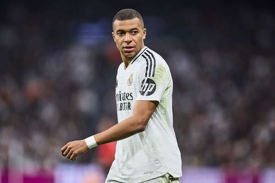 Kylian Mbappe in action against Getafe on Sunday