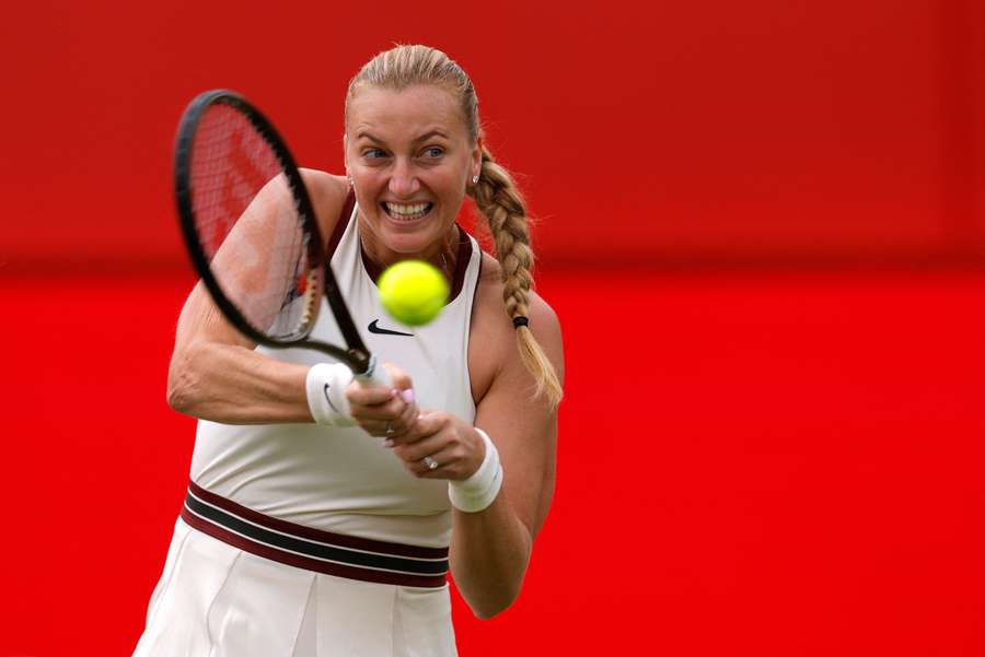 Petra Kvitova in action at Queen's
