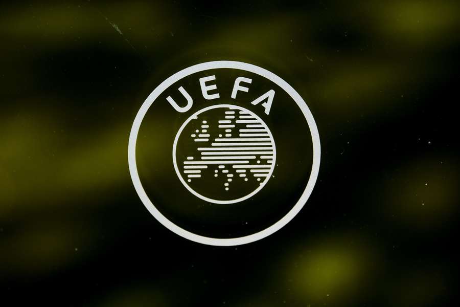 Het logo van de UEFA
