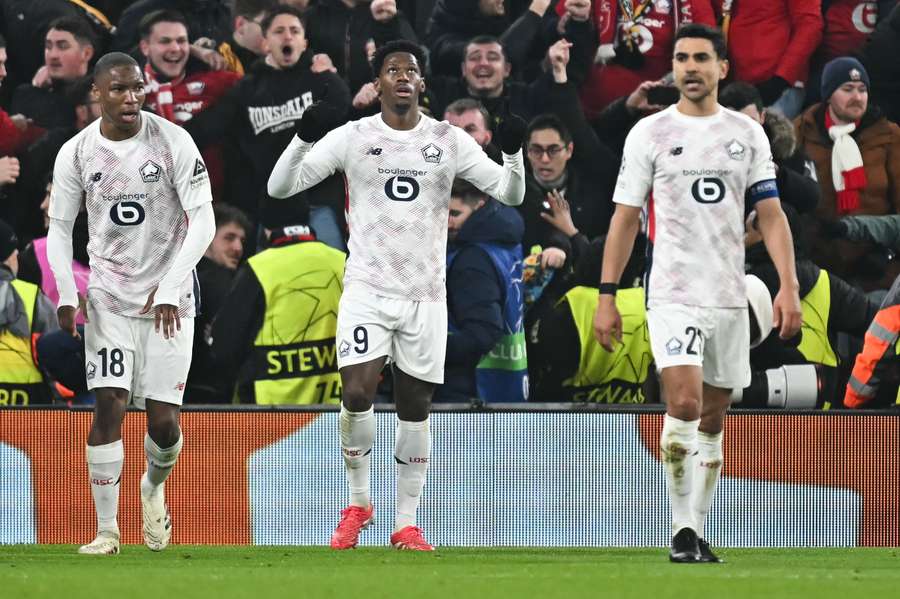 Les Lillois à Anfield.
