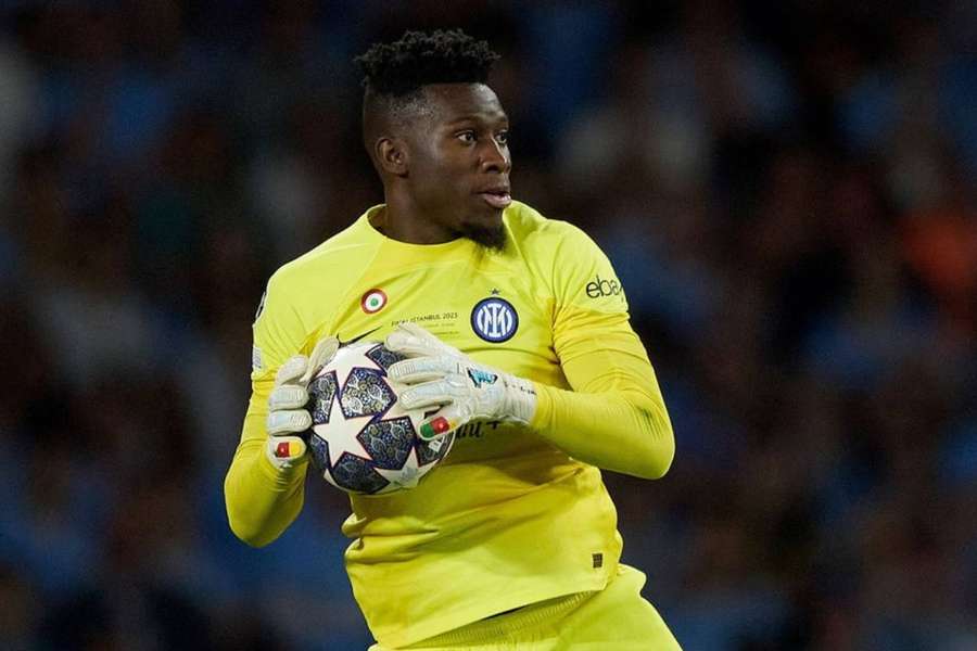 André Onana jogou pelo Inter de Milão na final da Liga dos Campeões contra o Manchester City