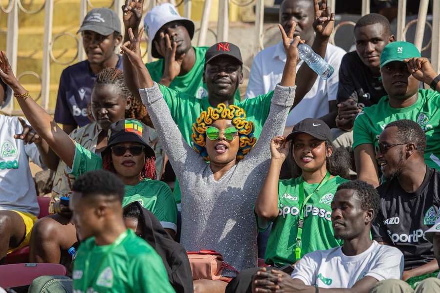 Gor Mahia fans celebrate their league win against Bandari FC Gor Mahia fans celebrate their league win against Bandari FC