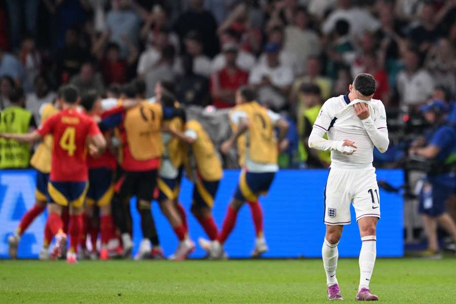 Inglaterra ficou no quase novamente na final da Euro