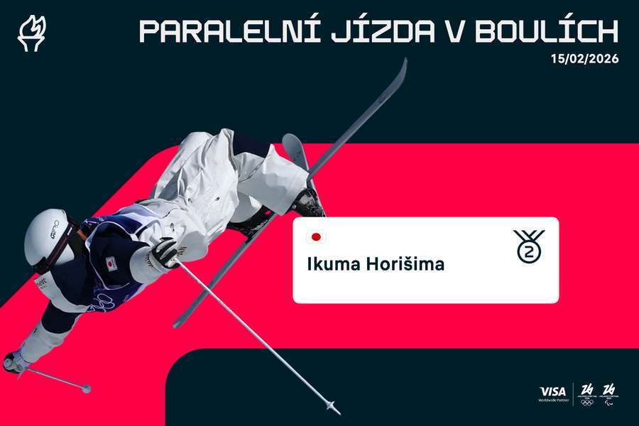 Ikuma Horišima skončil druhý v paralelní jízdě v boulích.