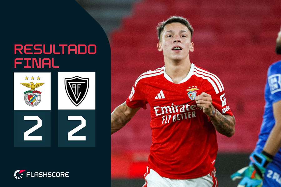 Benfica foi parado pelo Académico de Viseu na Luz 