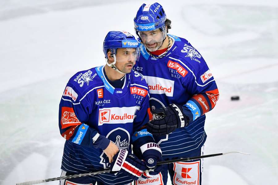 Tomáš Plekanec a Jaromír Jágr Tomáš Plekanec a Jaromír Jágr