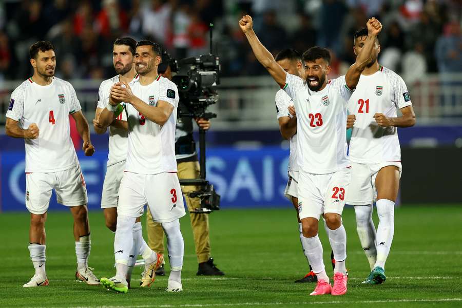 Iran celebrate their win