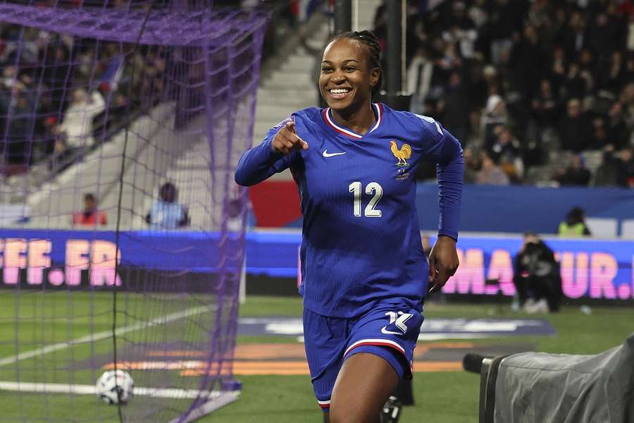 Marie-Antoinette Katoto, unique buteuse face à la Norvège vendredi.