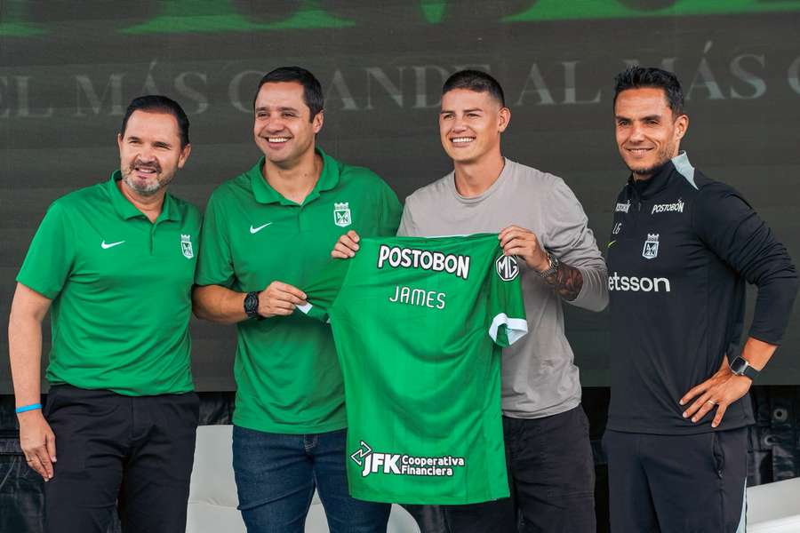 L'annuncio di James Rodriguez all'Atletico Nacional L'annuncio di James Rodriguez all'Atletico Nacional