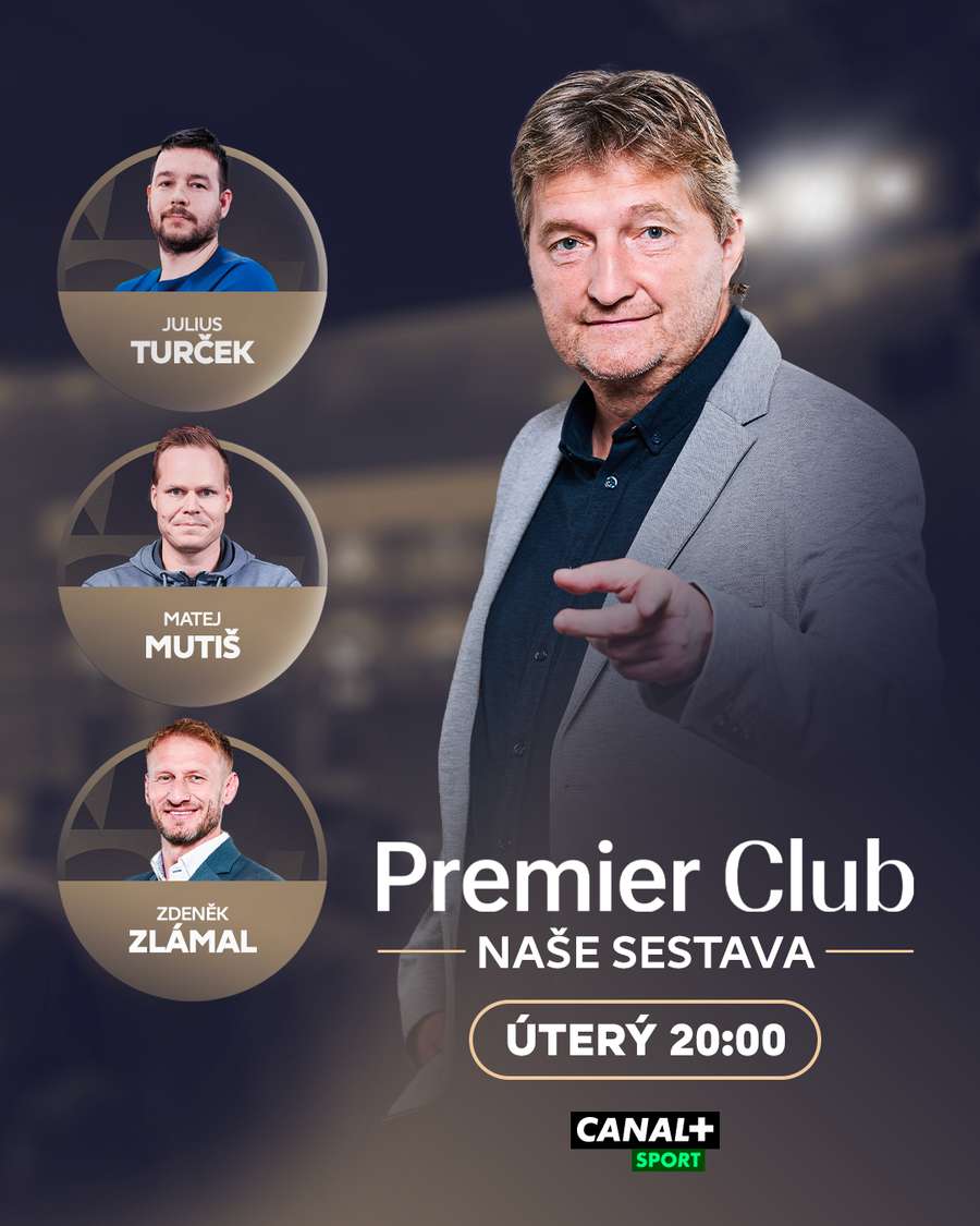 Sestava na úterní díl Premier Clubu. Sestava na úterní díl Premier Clubu.
