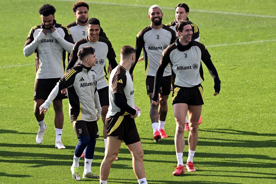 Francisco Conceição no treino da Juventus