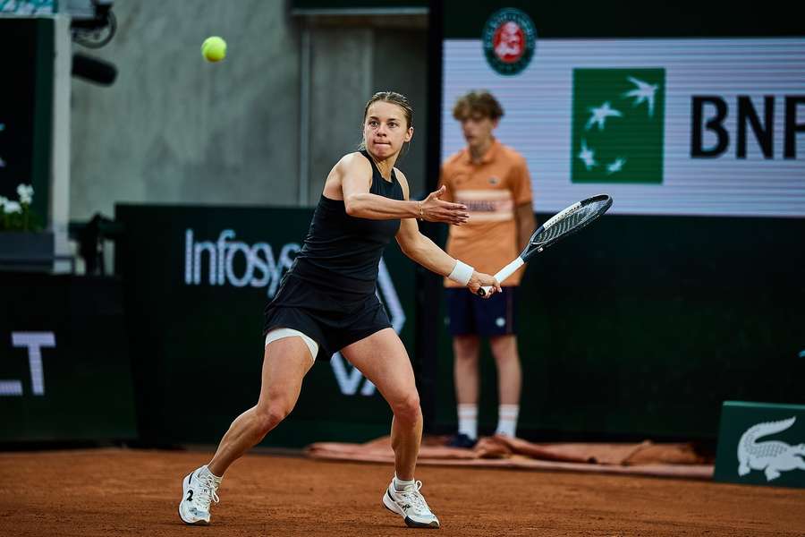 Maja Chwalińska na korcie Suzanne Lenglen Maja Chwalińska na korcie Suzanne Lenglen