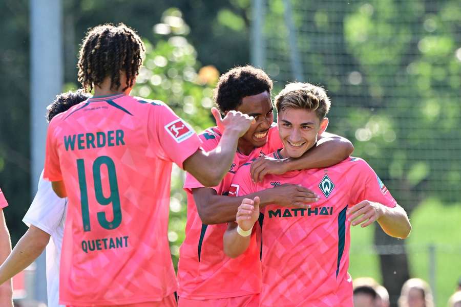 Chuki hat sein Tordebüt bei Werder Bremen gefeiert Chuki hat sein Tordebüt bei Werder Bremen gefeiert