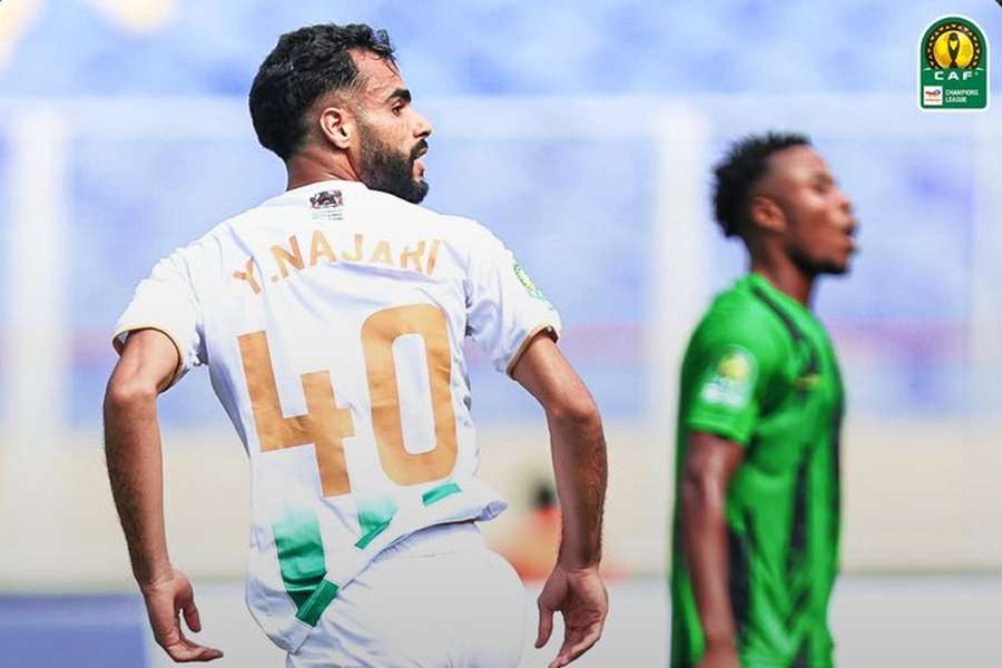 Najjari fez o golo do Raja Casablanca Najjari fez o golo do Raja Casablanca