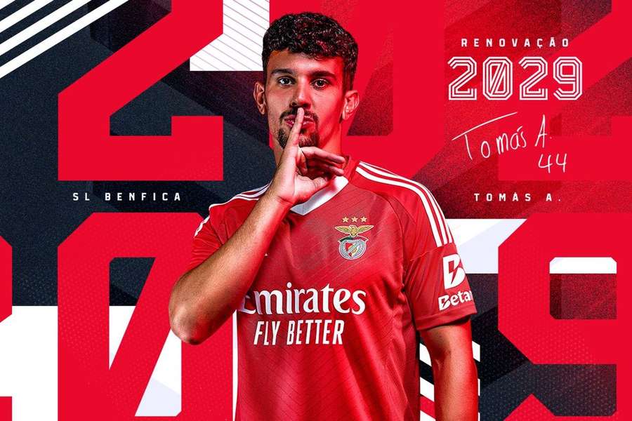 Tomás Araújo acrescenta mais um ano do vínculo contratual
