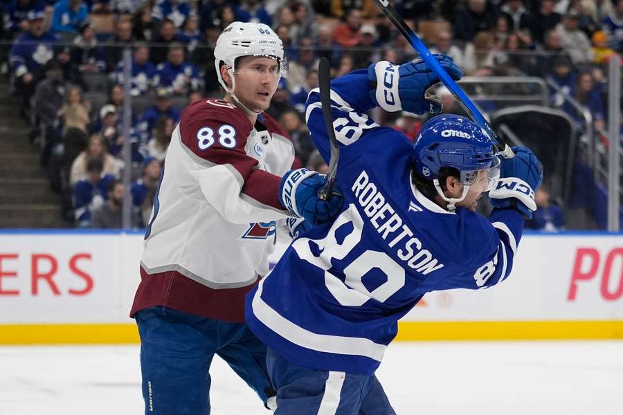 Nečas během předchozího utkání proti Torontu. Nečas během předchozího utkání proti Torontu.