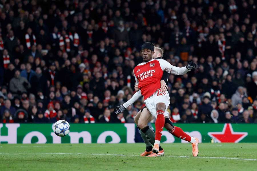 Madueke scored Arsenal's second goal against Bayern