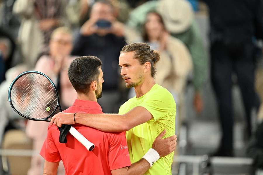 Novak Djokovic und Alexander Zverev