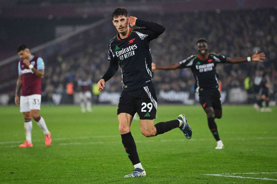 Kai Havertz zvyšoval proti West Hamu na 4:0.