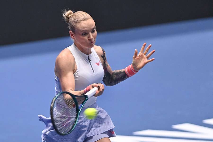 Tereza Martincová během turnaje v Ostravě.