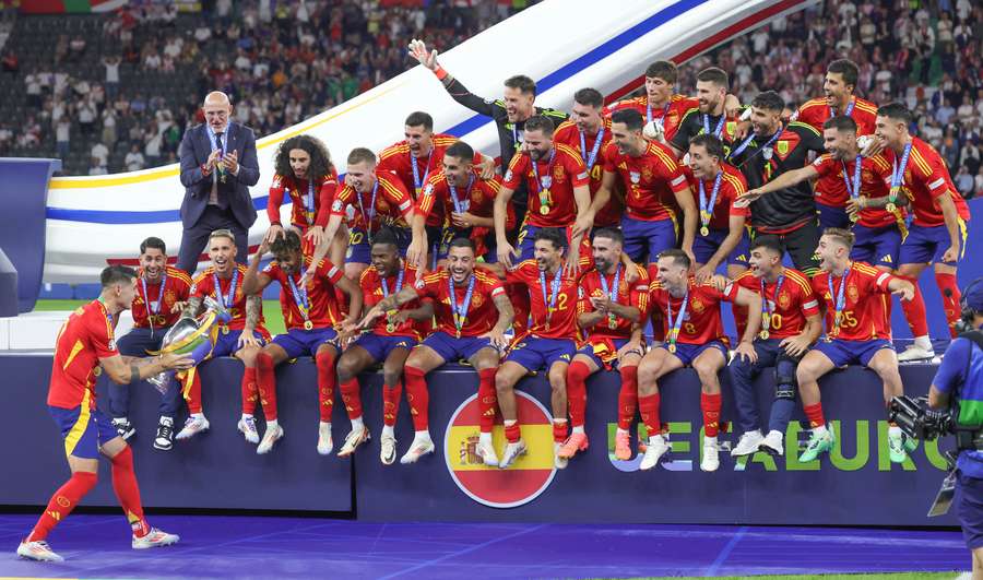 Seleção da Espanha comemora conquista da Eurocopa 2024 Seleção da Espanha comemora conquista da Eurocopa 2024