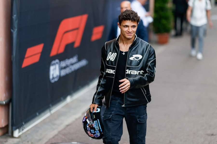 Lando Norris à Monaco ce jeudi.