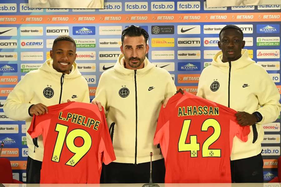 Luis Phelipe și Baba Alhassan, prezentați oficial la FCSB