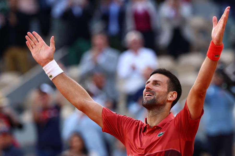 Djokovic lost two of the first three sets but fought back to book his place in the quarter-finals