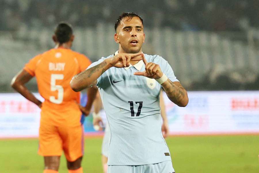 Rodrigo Zalazar marcou na goleada do Uruguai à Índia Rodrigo Zalazar marcou na goleada do Uruguai à Índia