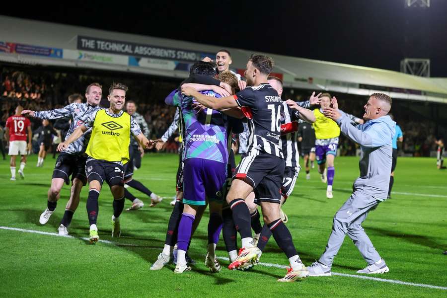 Grimsby famously beat Man Utd on penalties in the second round Grimsby famously beat Man Utd on penalties in the second round