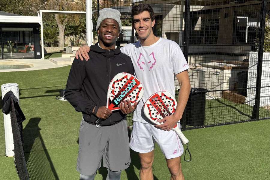 Vinicius y Lebrón disfrutaron de una pachanga.